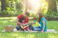 A family on picnic Royalty Free Stock Photo