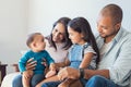 Family playing with baby Royalty Free Stock Photo