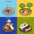 Family Playing Concept Icons Set Royalty Free Stock Photo