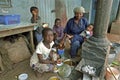 Family portrait of Ghanian mother and children Royalty Free Stock Photo