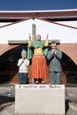 Family pray statue Royalty Free Stock Photo