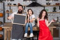 Family preparation holiday food. Mother father and daughter cooking together. happy family day. kid with parents cooking Royalty Free Stock Photo