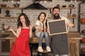 Family preparation holiday food. Mother father and daughter cooking together. happy family day. kid with parents cooking