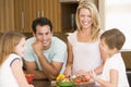 Family Preparing meal,mealtime Together