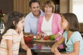 Family Preparing Meal Together Royalty Free Stock Photo