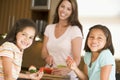 Family Preparing Meal Together Royalty Free Stock Photo