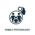 Family Psychololy icon. Simple element from psychology collection. Creative Family Psychololy icon for web design, templates, Royalty Free Stock Photo