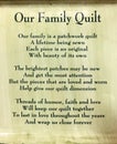 Family quilt Royalty Free Stock Photo