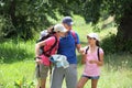 Family rambling in the countryside Royalty Free Stock Photo