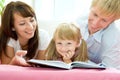 Family reading Royalty Free Stock Photo
