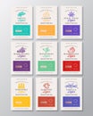 Family Recipe Fruit, Berries, Nuts and Spices Liquor Acohol Labels Collection. Abstract Vector Packaging Design Layouts