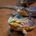 The family of reptiles Royalty Free Stock Photo