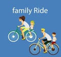 Family ride bicycle