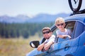 Family at road trip Royalty Free Stock Photo