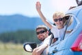 Family at road trip Royalty Free Stock Photo