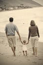 Family Sepia Toned Royalty Free Stock Photo