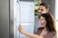 Family Shopping For Modern Kitchen Refrigerator
