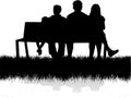 Family silhouette