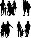 Family silhouette - Illustration