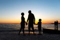 Family Silhouette Royalty Free Stock Photo