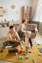 Family sitting at home Royalty Free Stock Photo