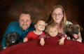 Family of six Royalty Free Stock Photo