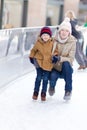 Family skating