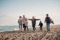 happy multigenerational family spending time together Royalty Free Stock Photo