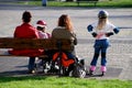 Family in Spring Royalty Free Stock Photo