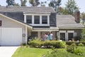 Family Standing Outside Their House Royalty Free Stock Photo