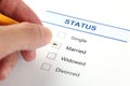 Family status form (Marital Status form)