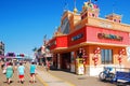 A family strolls the Boardwalk Royalty Free Stock Photo