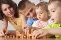 Family at table Royalty Free Stock Photo