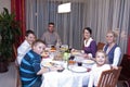 Family table dinner