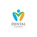 Creative and elegant of FAMILY TOOTH LEAF CLINIC logo concept