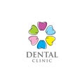 Creative and elegant of CIRCLE TOOTH CLINIC logo concept