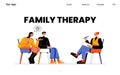 Family therapy landing page with married couple