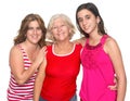 Family of three generations of hispanic women Royalty Free Stock Photo