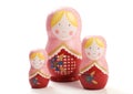 Family of three Russian Dolls