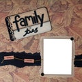 Family Ties Themed Digital Scrapbook Page Royalty Free Stock Photo