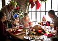Family Together Christmas Celebration Concept Royalty Free Stock Photo