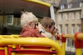 Family tourists taking pictures Royalty Free Stock Photo