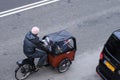 Family transport system by three wheel bike in Copenhagen