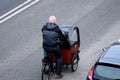 Family transport system by three wheel bike in Copenhagen