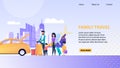 Family Travel Landing Page Promotion Template