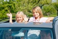 Family travelling by car Royalty Free Stock Photo