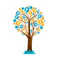 Family tree concept with people group icons Royalty Free Stock Photo