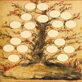 Family Tree with Grungy Background