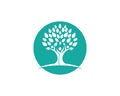 family tree icon logo design Royalty Free Stock Photo