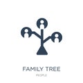 family tree icon in trendy design style. family tree icon isolated on white background. family tree vector icon simple and modern Royalty Free Stock Photo